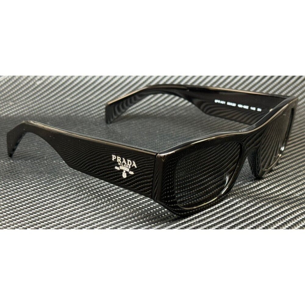 Prada Milano Black Grey 55mm Sunglasses Unisex